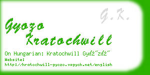 gyozo kratochwill business card